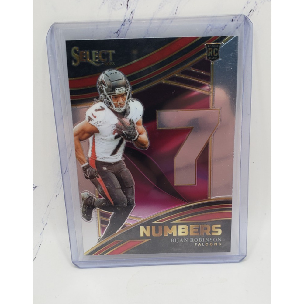 2023 Panini Select Numbers Bijan Robinson #NMB-BRO (RC)